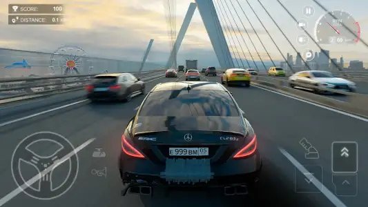 Шашки по городу на машинах