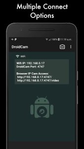 DroidCam - вебкамера