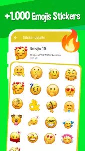 Наклейки Emojis WAStickerApps