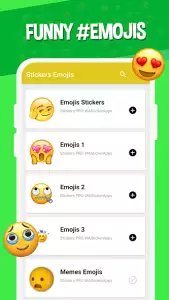 Наклейки Emojis WAStickerApps