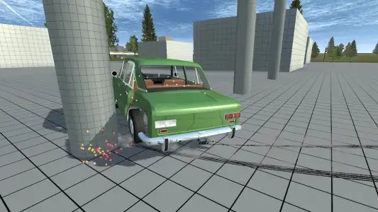 Simple Car Crash Physics Simulator