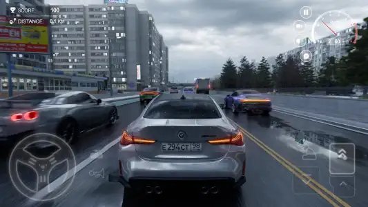 Шашки по городу на машинах