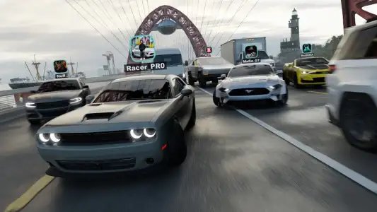 Шашки по городу на машинах