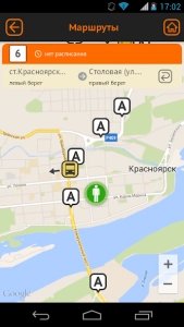 KrasBus - маршрут транспорта Красноярска онлайн